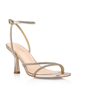 Pepper Strappy Heels by Verali - Champagne