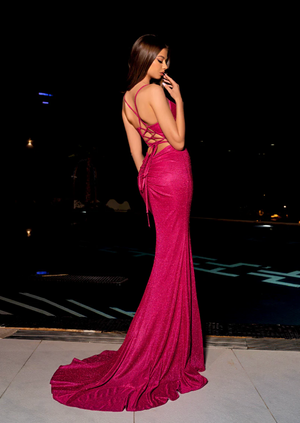 Paros NC2014 Gown by Nicoletta - Hot Pink