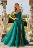 Aralia PO24155-1 Gown by Tania Olsen - Emerald