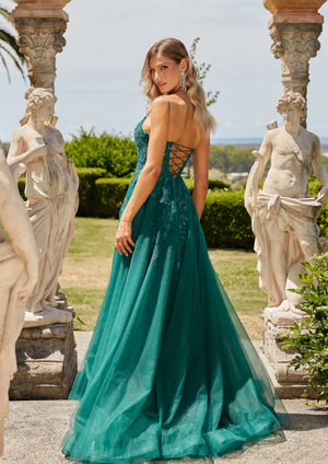 Aralia PO24155-1 Gown by Tania Olsen - Emerald