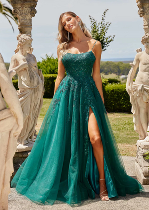 Aralia PO24155-1 Gown by Tania Olsen - Emerald