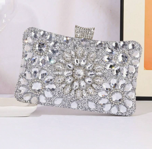 Aurora Clutch - Diamond Silver