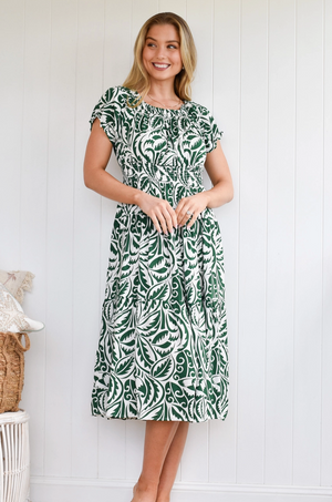 Tammy Midi Dress - Green