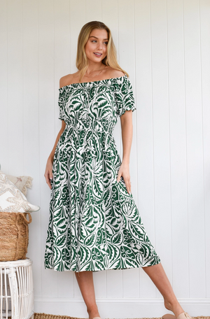 Tammy Midi Dress - Green