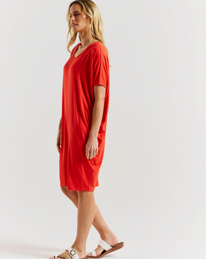 Maui Dress by Betty Basic - Flame Red