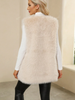 Minzy Faux Fur Vest - Beige