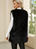 Minzy Faux Fur Vest - Black
