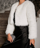 Camara Fluffy Jacket - Ivory