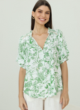 Kassam Shirt - Green/White