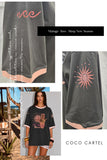 Soul Sun Surf Tee | Charcoal By Coco Cartel - LPE1066