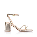Stevie Block Heel by Verali - Champagne Gold