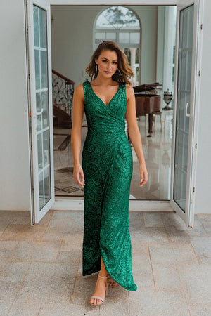 Alexandria Gown by Tania Olsen - Emerald