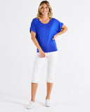 Maui Tee by Betty Basics - Vivid Blue