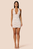 Arabella Halter Mini Dress by Nookie - White