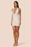 Arabella Halter Mini Dress by Nookie - White