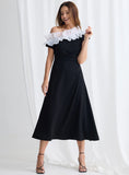 Asher Midi by Trellis Lane - Black/White