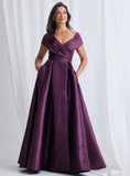 Eloisa Off shoulder Gown by Trellis Lane - Plum