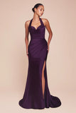 Marilyn gown - Eggplant