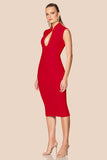 Gia Midi Dress by Nookie - Red