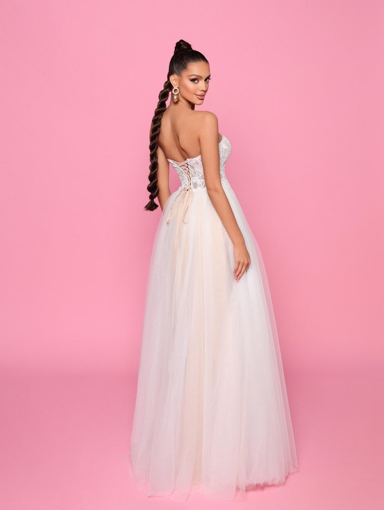 Bettina NP147 Gown by Jadore - Ivory/Nude
