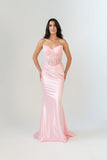 Kiki PO2560 Gown by Tania Olsen - Baby pink