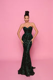 Palmer NP174 Gown by Nicoletta - Emerald