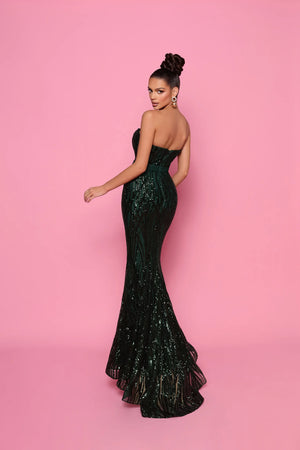 Palmer NP174 Gown by Nicoletta - Emerald