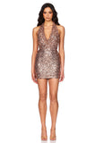 Reveal Mini Dress by Nookie - Rose Gold