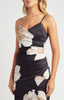 Jenna Midi Dress - Black Floral