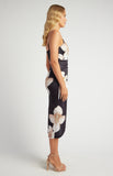 Jenna Midi Dress - Black Floral