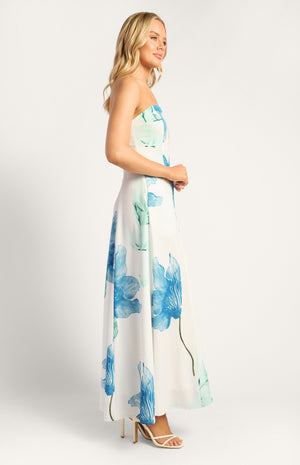 Celeste Maxi - Floral Blue