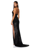 Sensation Plunge Gown by Nokkie - Black