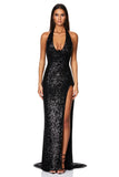 Sensation Plunge Gown by Nokkie - Black