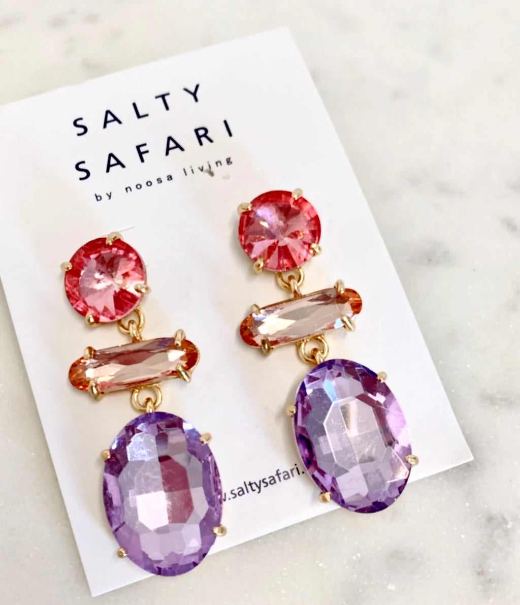 Sobella Earrings by Salty Safari - Sorbet