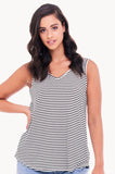 Sirena Reversible Tank by Betty Basics - Stripe