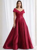Eloisa Off shoulder Gown by Trellis Lane - Wine
