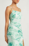 Annie Midi Dress - Green Floral