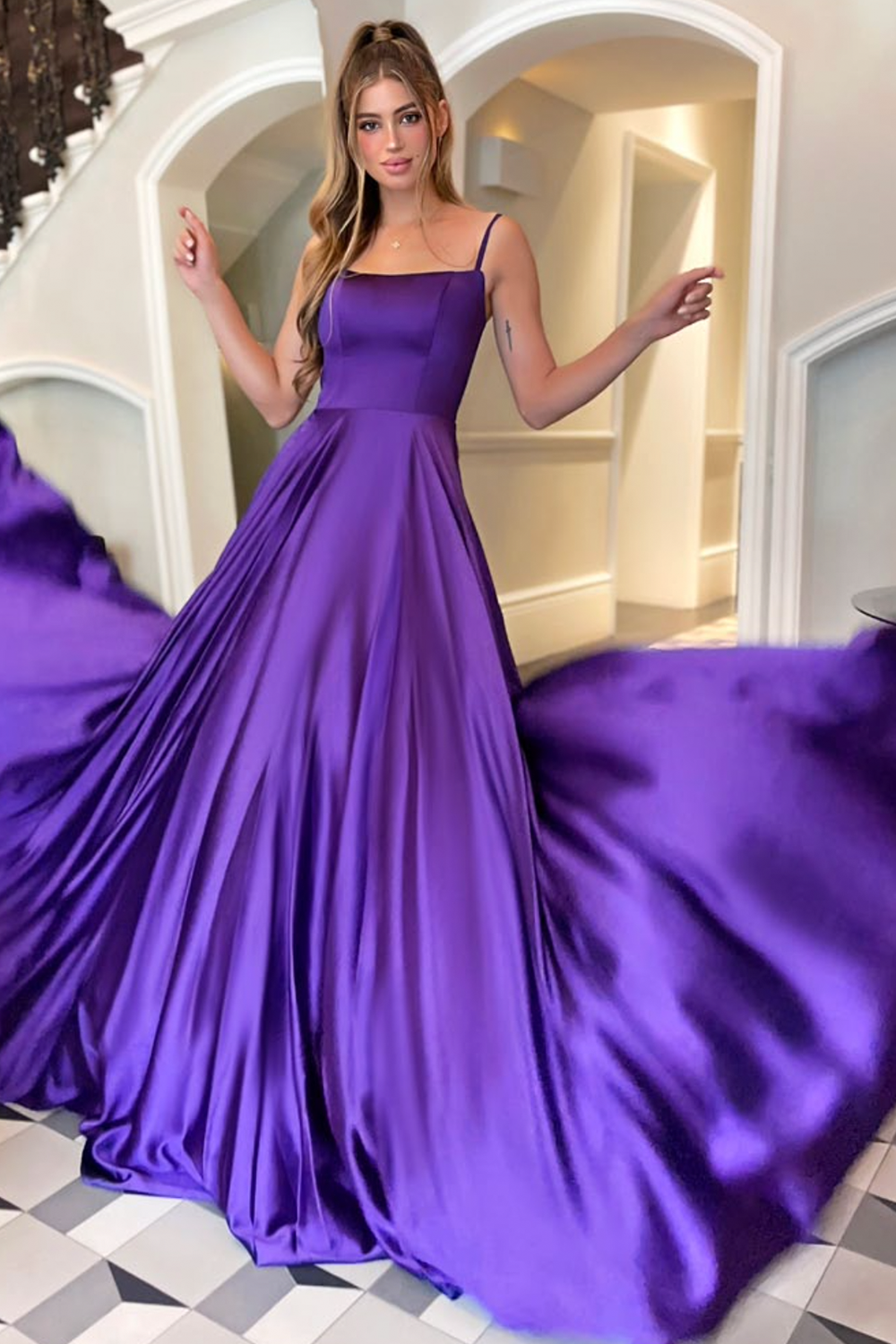 JP122 Gown by Jadore - Purple