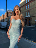JX6048 Gown by Jadore - Baby Blue
