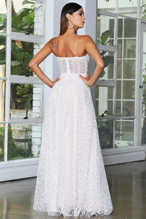 JX4065 Gown by Jadore - Ivory/Nude