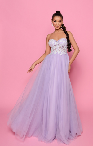 Bettina NP147 Gown by Jadore - Lilac