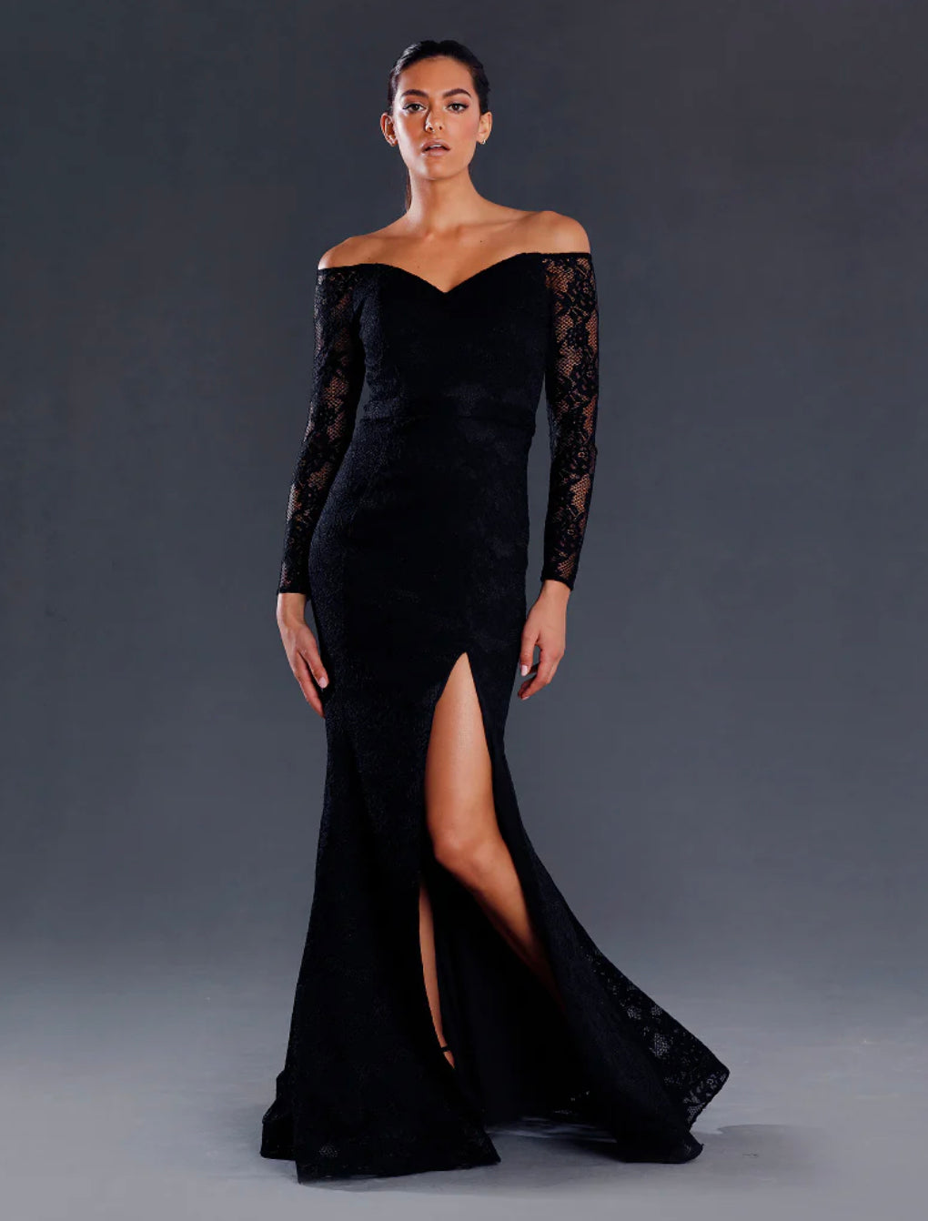 Charlotte Gown JX063 by Jadore - Black
