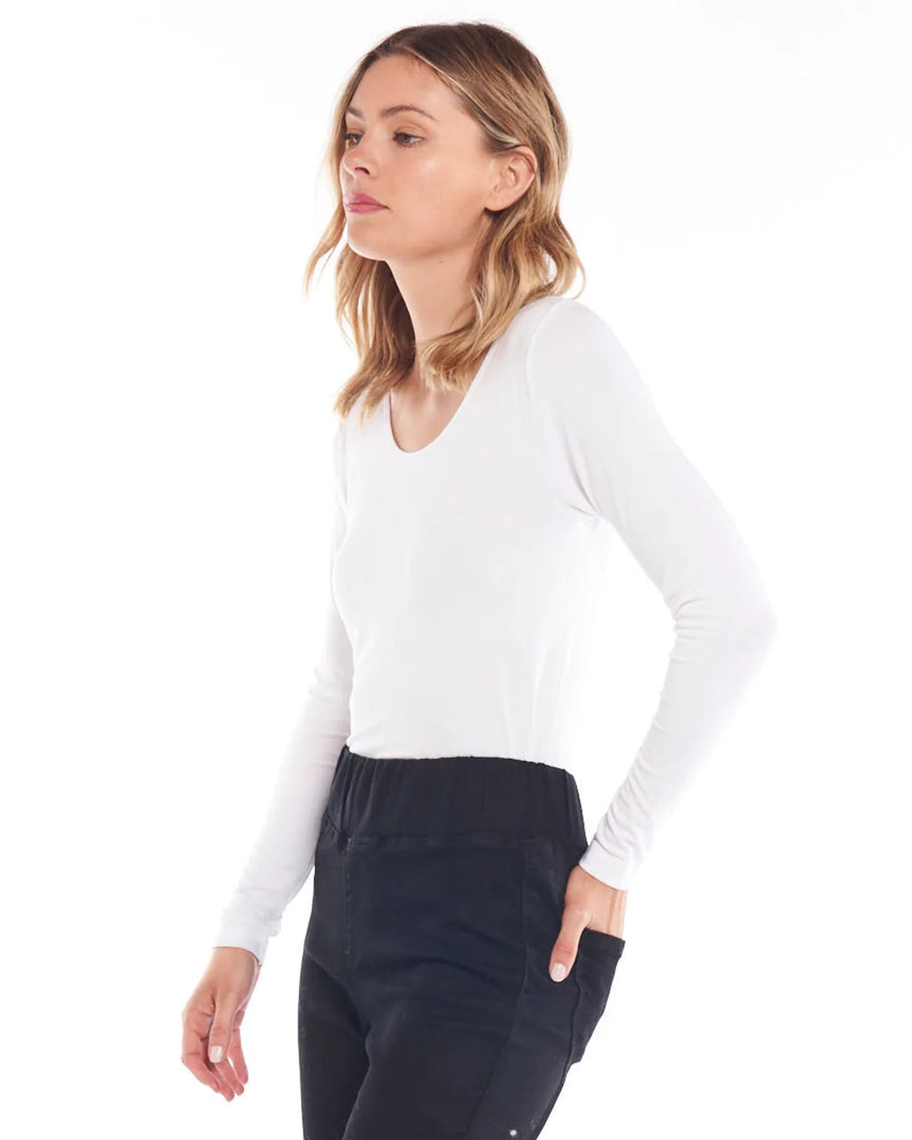 Kelli Long Sleeve Top - White